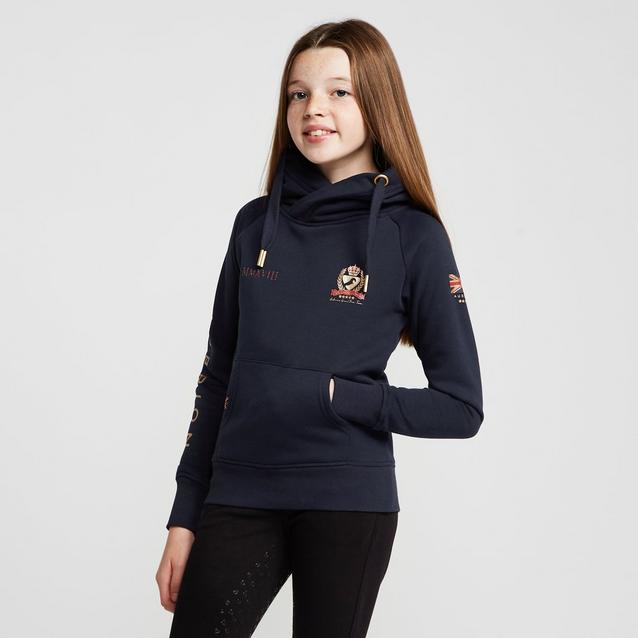 Blue Aubrion Young Rider Team Hoodie Navy image 1
