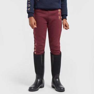 Red Aubrion Young Rider Team Joggers Burgundy