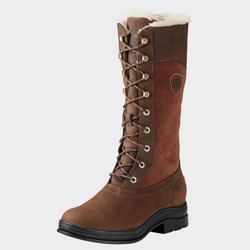 Brown Ariat Ladies Wythburn H2O Insulated Boots Java