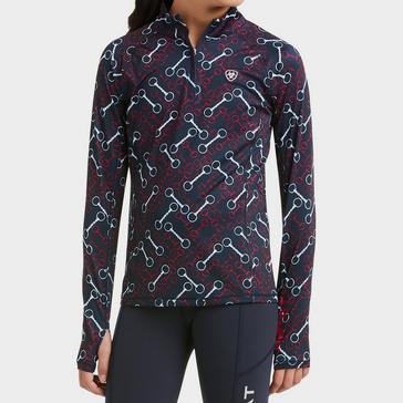 Multi Ariat Childs Lowell 1/4 Zip Baselayer Team Print