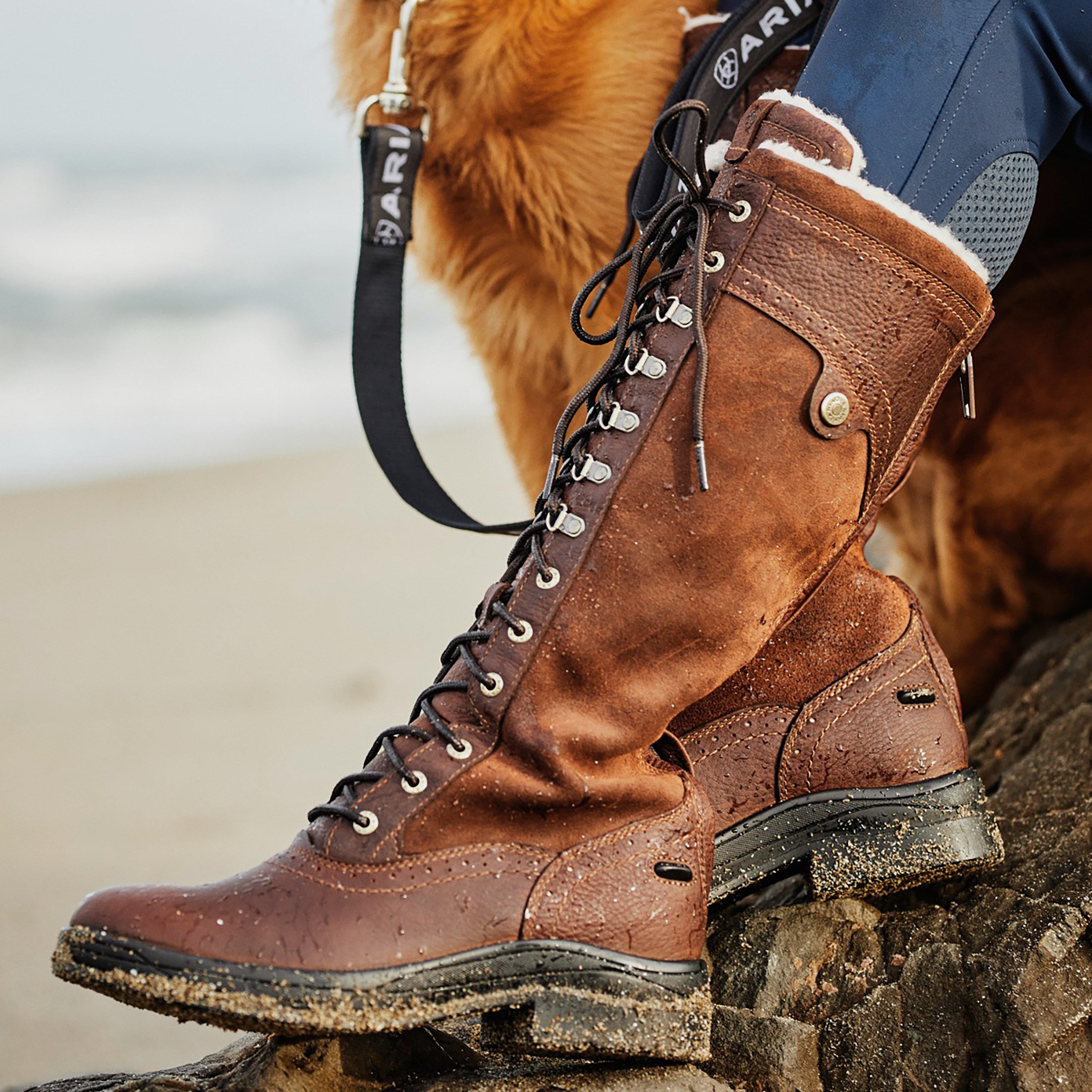 womens tall dark brown leather boots