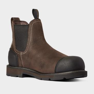 Brown Ariat Mens Groundbreaker XTR Chelsea Boots Dark Brown