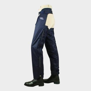 Blue Horseware Rambo Kids Fleece Lined Chaps Navy