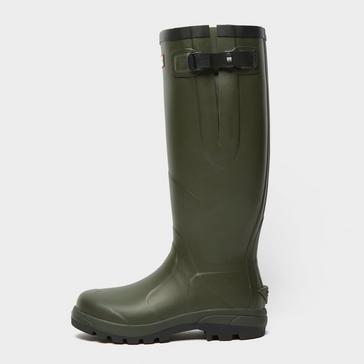 Unisex Balmoral Classic Side Adjustable Wellington Boots Dark Olive