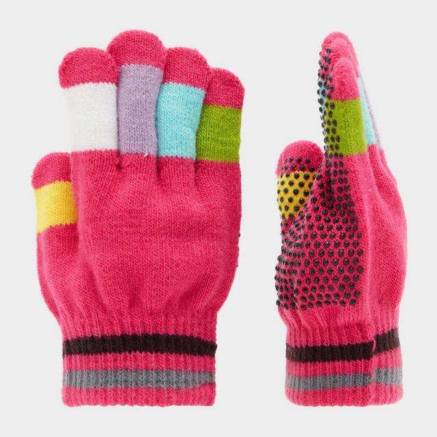 Dublin Childs Magic Pimple Riding Gloves Pink Multi Naylors