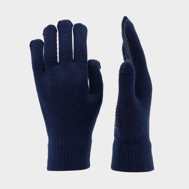 Blue Roma Adult Magic Pimple Riding Gloves Navy image 1