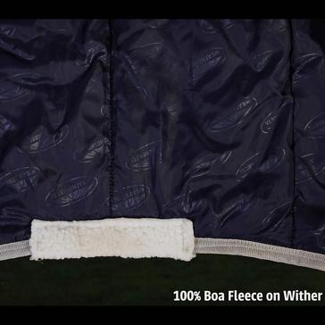 Red WeatherBeeta ComFiTec Classic 220g Medium Weight Standard Neck Turnout Rug Red/Silver