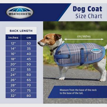 Blue WeatherBeeta ComFiTec Premier Free Parka 220g Medium Weight Dog Coat Dark Blue/Grey/White