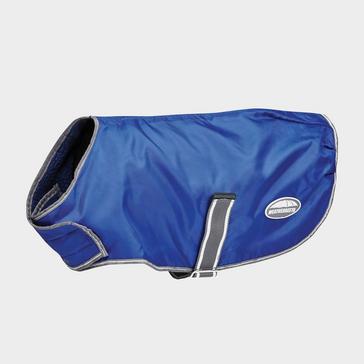 Blue WeatherBeeta ComFiTec Windbreaker Free Parka Dog Coat Dark Blue/Grey/White 