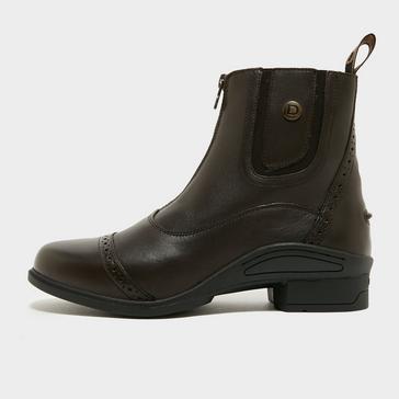 Brown Dublin Womens Rapture Zip Paddock Boots Brown