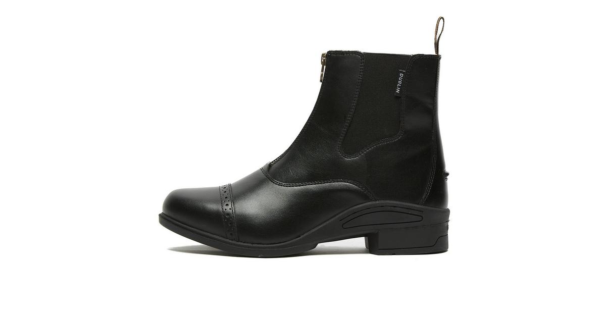 Bottes Paddock Dublin Altitude Zip Femmes - Cuir - Semelle Caoutchouc - Cheville - Style Équestre