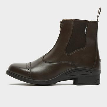 Brown Dublin Womens Altitude Zip Paddock Boots Brown