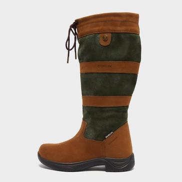 Green Dublin Womens River Boots III Dark Brown/Green