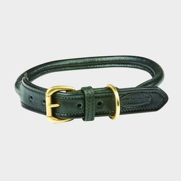 Black WeatherBeeta Rolled Leather Collar Black