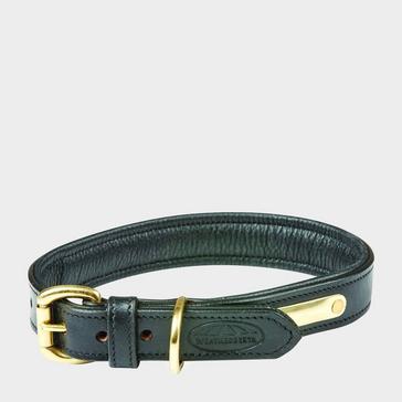 Black WeatherBeeta Padded Leather Collar Black