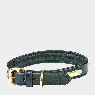 Black WeatherBeeta Padded Leather Collar Black