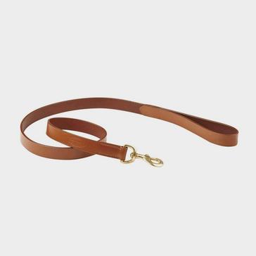 Brown WeatherBeeta Leather Dog Lead Tan