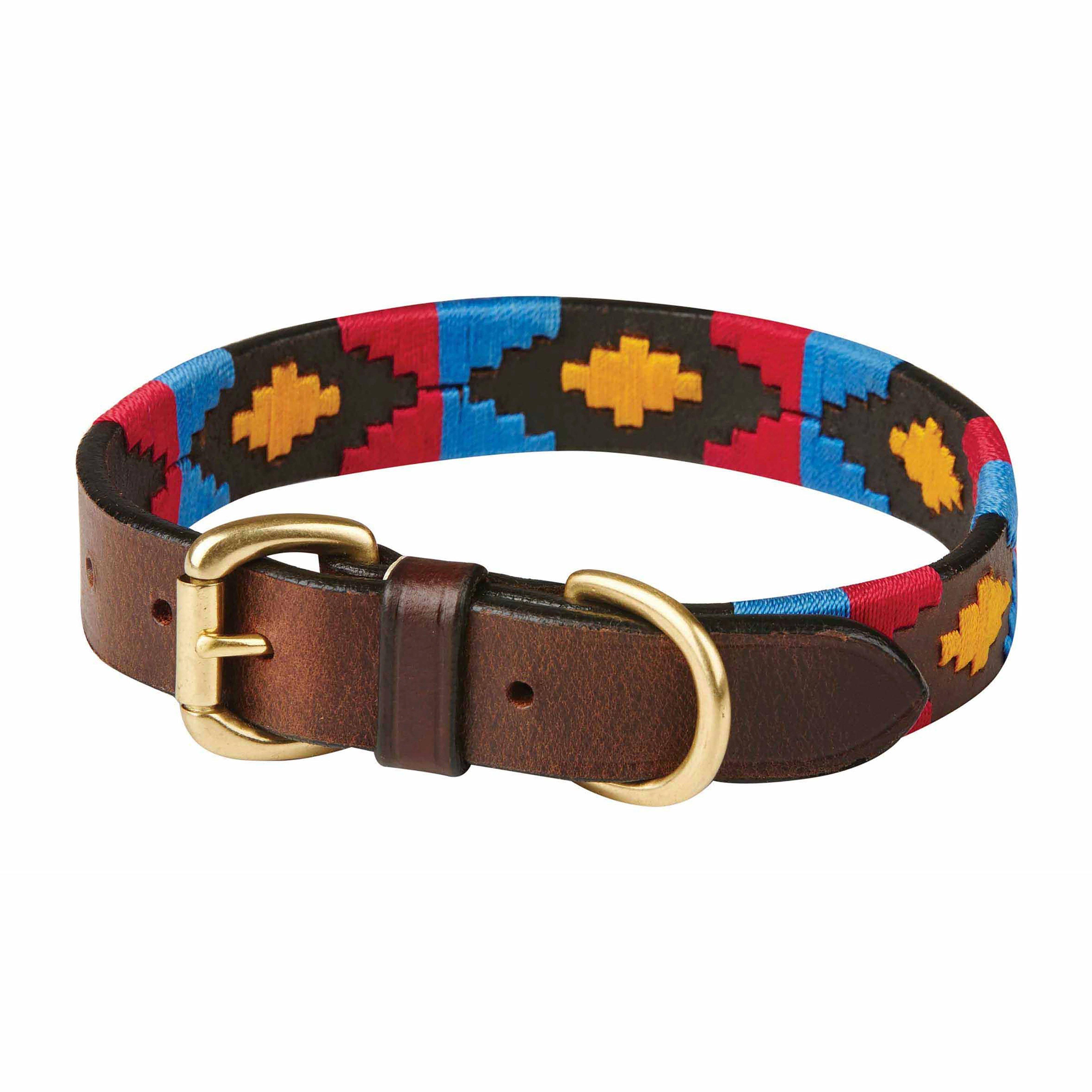 Polo Leather Collar Cowdray Brown/Pink/Blue/Yellow