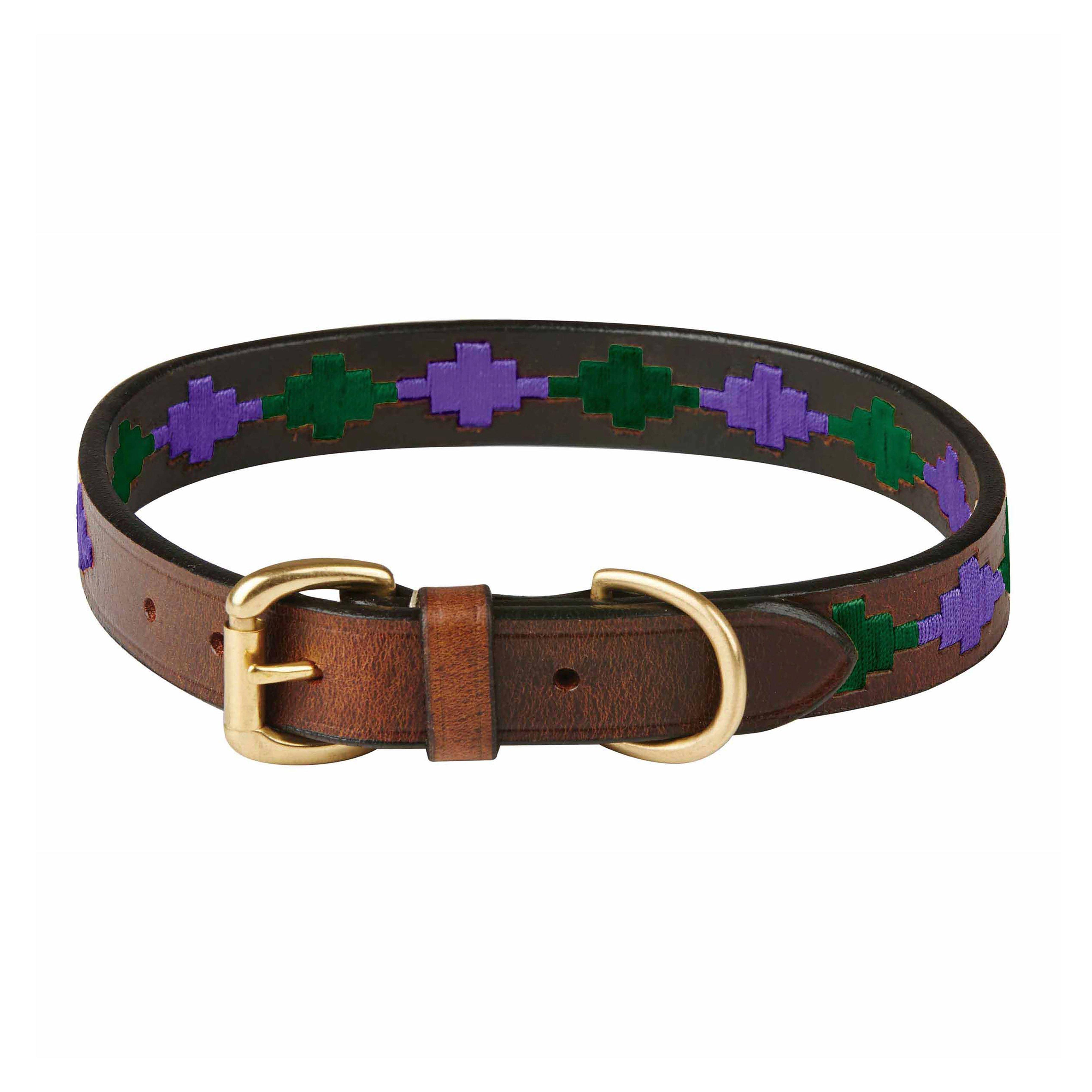 Polo Leather Collar Beaufort Brown/Purple/Teal