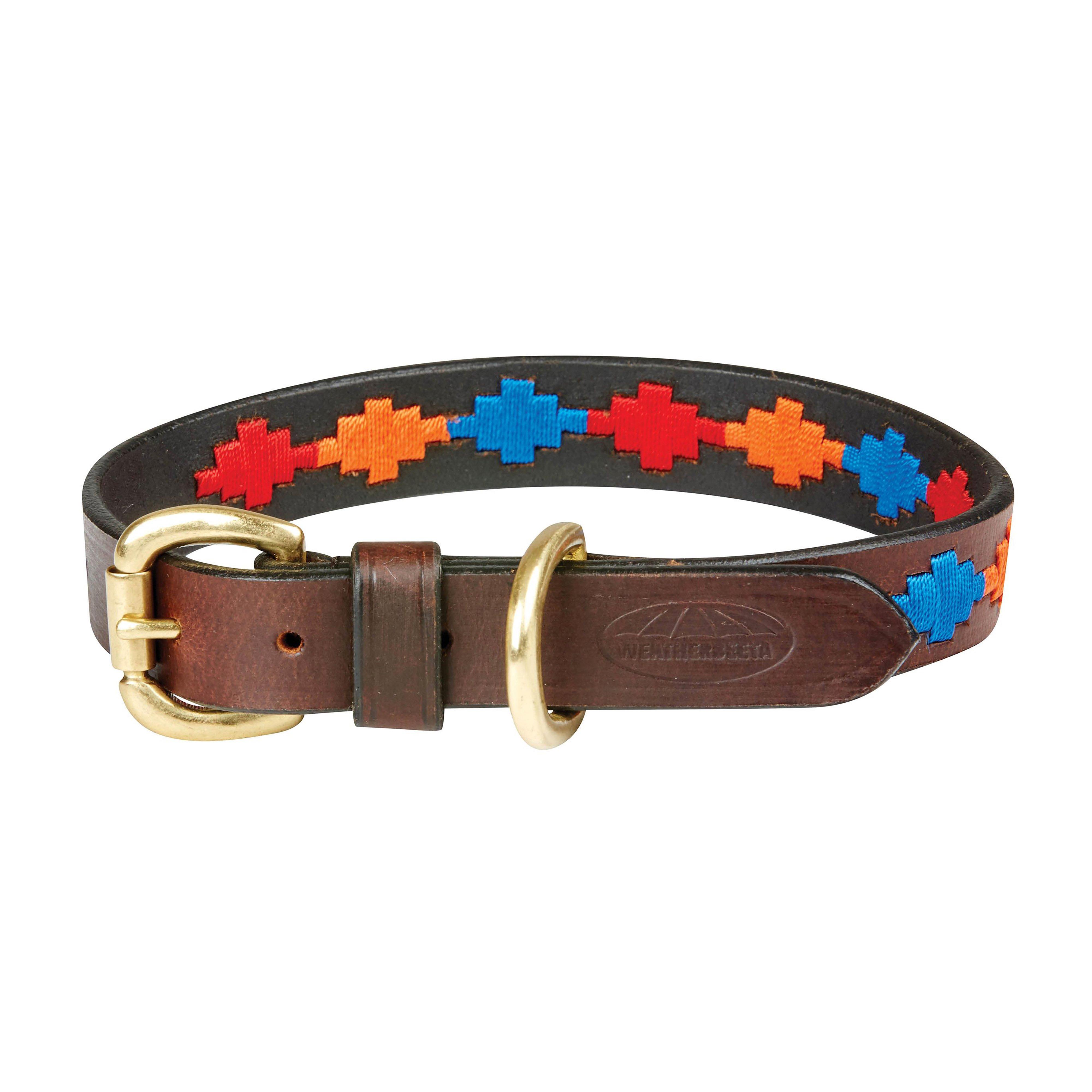 Polo Leather Collar Beaufort Brown/Red/Orange/Blue