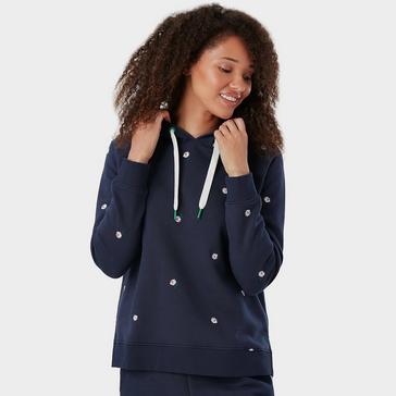 Blue Joules Ladies Rowley Embroidered Sweatshirt Navy Ditsy