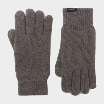 Blue Joules Bamburgh Knitted Gloves Grey Marl