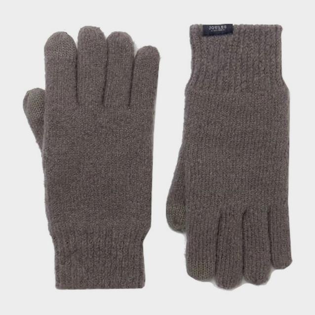 Blue Joules Bamburgh Knitted Gloves Grey Marl image 1