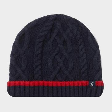 Blue Joules Kids Frosty Cable Knit Hat French Navy