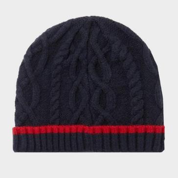 Blue Joules Kids Frosty Cable Knit Hat French Navy