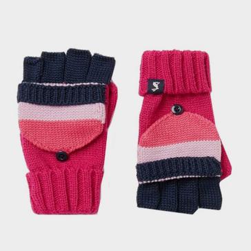 Pink Joules Kids Bobble Gloves Pink