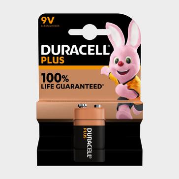 BLACK Duracell 9v Plus Battery