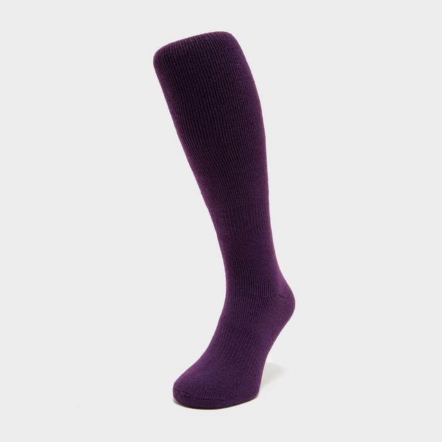 Purple Heat Holders Lite Long Socks Purple image 1