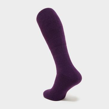 Purple Heat Holders Lite Long Socks Purple