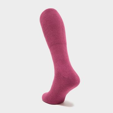 Pink Heat Holders Lite Long Socks Raspberry