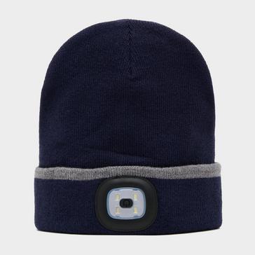 Navy Platinum Vision LED Beanie Hat