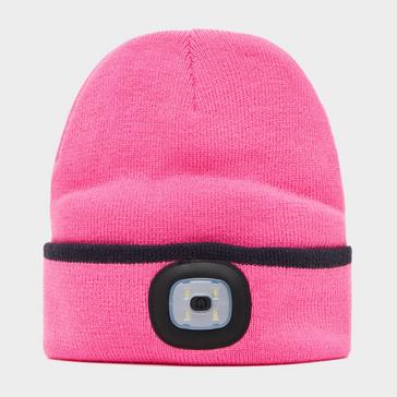Pink Platinum Vision LED Beanie Hat Pink