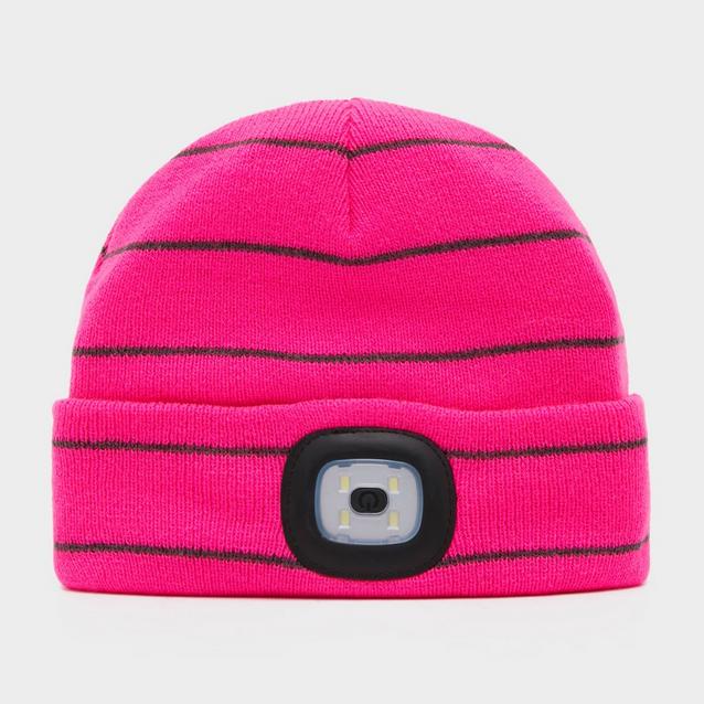 Pink Platinum Junior Vision LED Beanie Hat Pink image 1