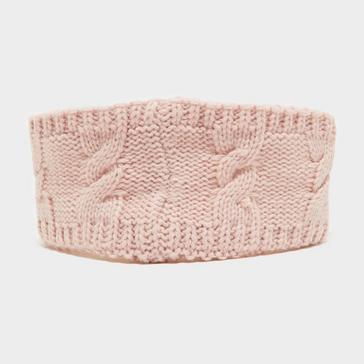 Pink Heat Holders Alta Luxury Cable Knit Headband Pink
