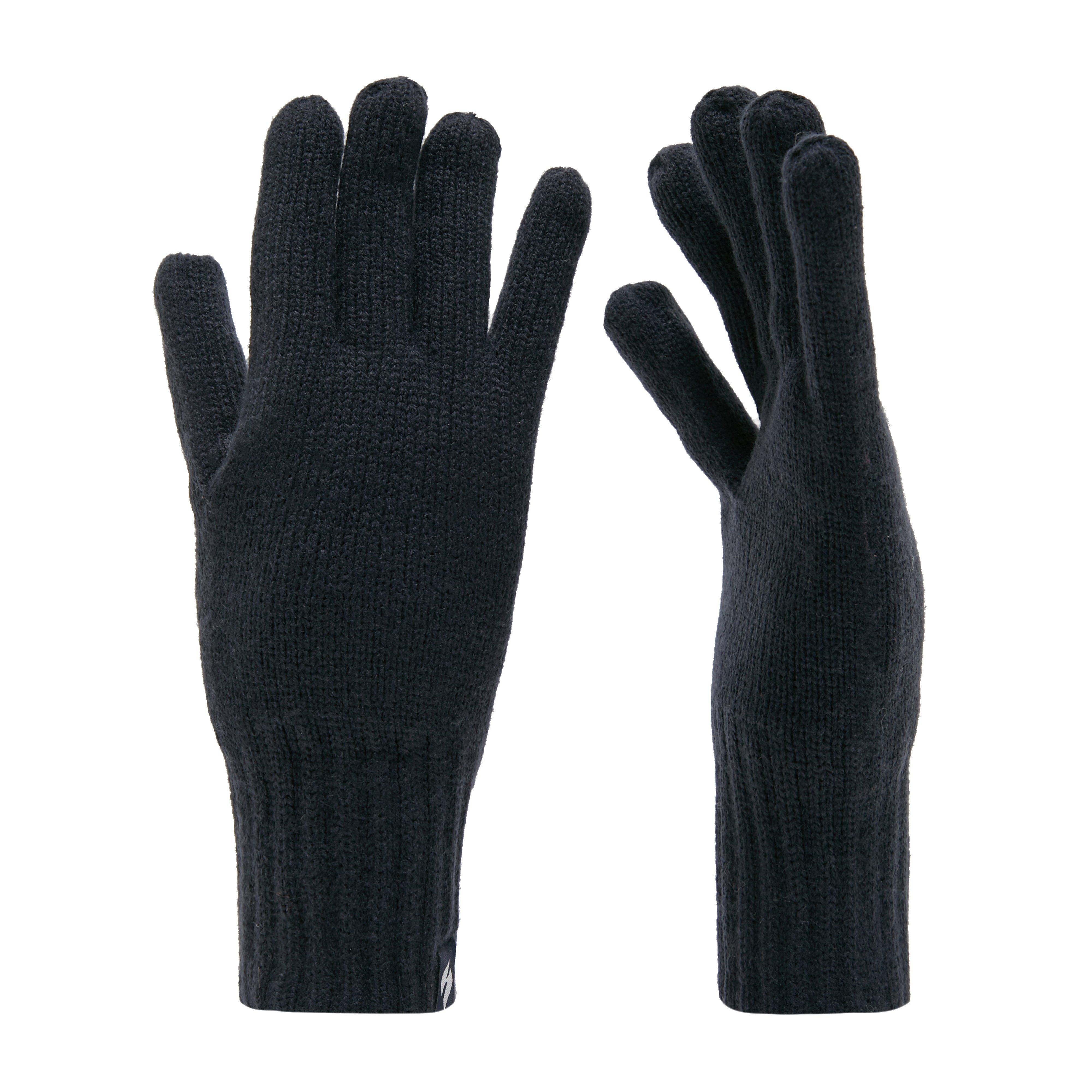 Mens Plain Fleece Gloves Navy