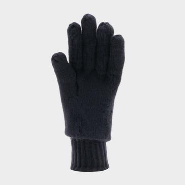 Blue Heat Holders Mens Plain Fleece Gloves Navy