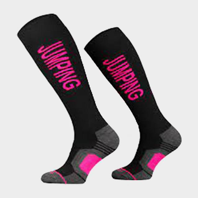 Black Comodo Womens Jumping Socks Black/Pink image 1