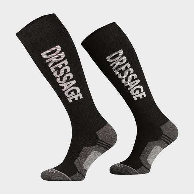 Black Comodo Ladies Dressage Socks Black image 1