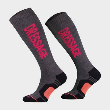 Multi Comodo Womens Dressage Socks Denim/Pink