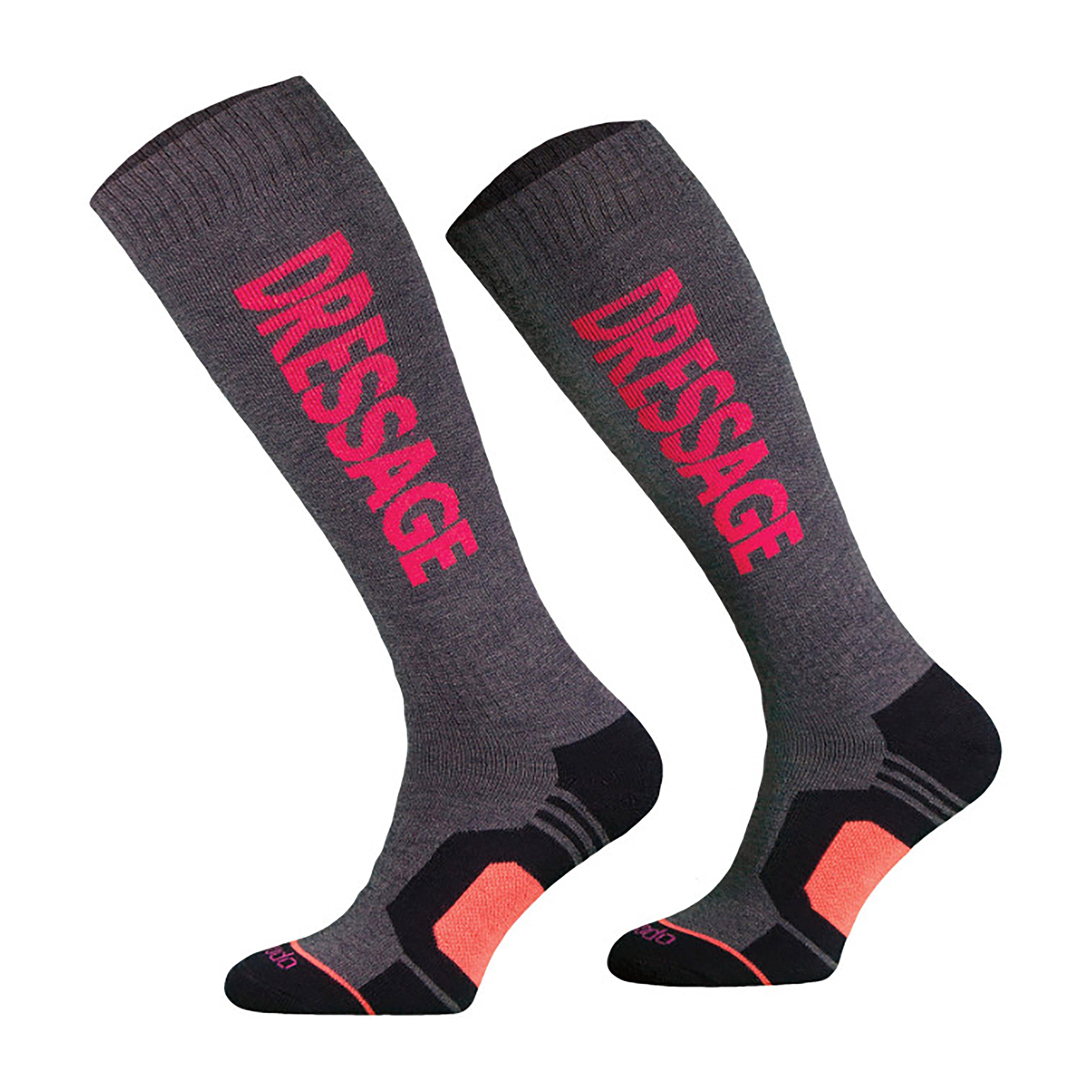 Womens Dressage Socks Denim/Pink