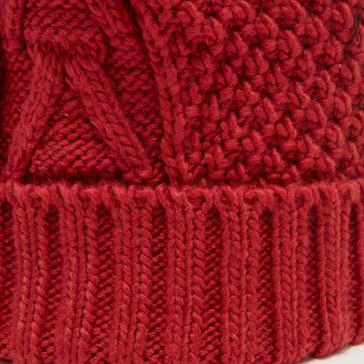 Red Platinum Georgia Pom Hat Cranberry
