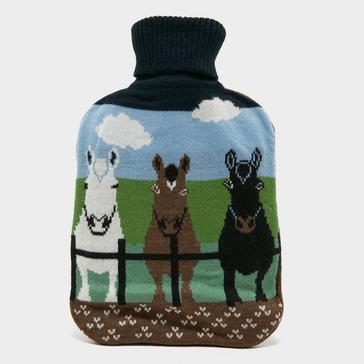 Brown Platinum Knitted Hot Water Bottle Horse