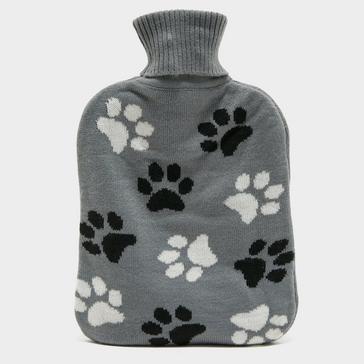 MULTI Platinum Knitted Hot Water Bottle Paws
