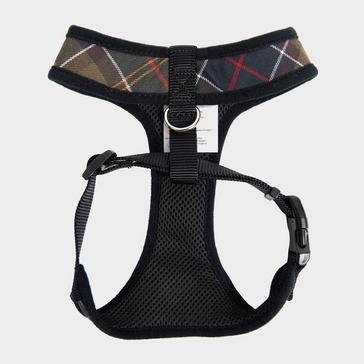 Green Barbour Tartan Dog Harness Classic Tartan