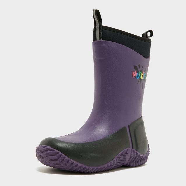 Grubs Kids Muddies Icicle Wellingtons Violet GO Outdoors