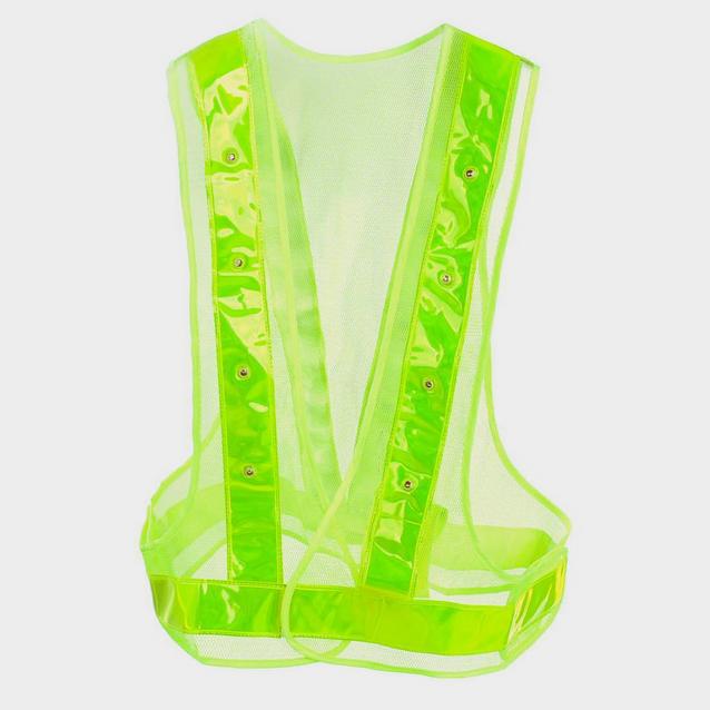 Yellow Horze High Visibility Vest With LED Yellow image 1